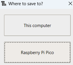 Saving file to Pi Pico